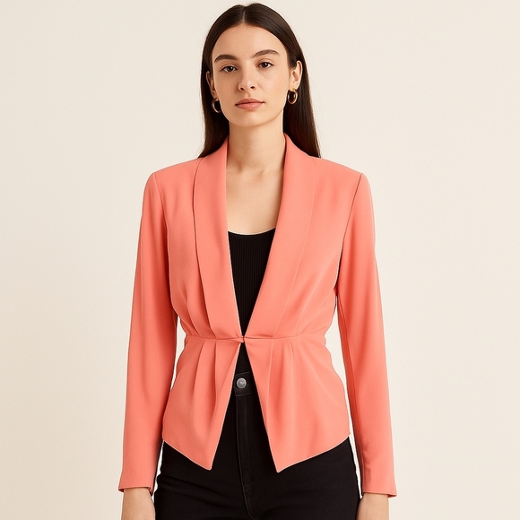 Boundary & Co. Coral Peplum Blazer – NWT – Size M - Picture 1 of 7